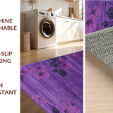Ultra Soft Area Rug, Non Slip, Stain Resistant, Washable Area Rugs for Living Room, Bedroom, Sleek Minimalist Dark Purple Design(Purple)