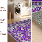 Ultra Soft Area Rug, Non Slip, Stain Resistant, Washable Area Rugs for Living Room, Bedroom, Cosy Earthy Tones Medley(Purple)