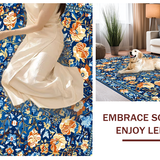 Trendy Distressed Floral Aesthetic(Blue)