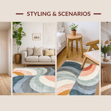 Contemporary Double Rainbow Motif(Gray)