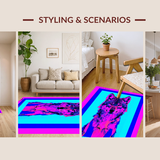 Artistic Whimsical Creature Motif(Blue)