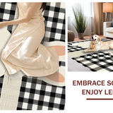 Contemporary Black and Beige Contrast(Beige)