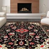Eclectic Dark Floral Tapestry(Black)