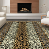 Ultra Soft Area Rug, Non Slip, Stain Resistant, Washable Area Rugs for Living Room, Bedroom, Charming Cartoon Animal Motif(Black)