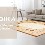 Ultra Soft Area Rug, Non Slip, Stain Resistant, Washable Area Rugs for Living Room, Bedroom, Modern Earthy Animal Aesthetic(Beige)