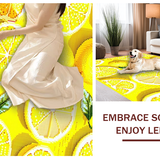 Ultra Soft Area Rug, Non Slip, Stain Resistant, Washable Area Rugs for Living Room, Bedroom, Whimsical Colorful Pattern Fusion(Yellow)