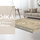 Stylish Transitional Ogee Layout(Beige)