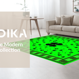 Ultra Soft Area Rug, Non Slip, Stain Resistant, Washable Area Rugs for Living Room, Bedroom, Rustic Shamrock Plaid Aesthetic(Green)