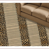 Ultra Soft Area Rug, Non Slip, Stain Resistant, Washable Area Rugs for Living Room, Bedroom, Sleek Contemporary Animal Motif(Beige)