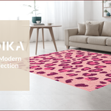 Ultra Soft Area Rug, Non Slip, Stain Resistant, Washable Area Rugs for Living Room, Bedroom, Soft Pastel Pink Area Rug for Playroom(Pink)