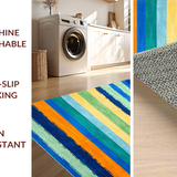Vibrant Brushstroke Striped Aesthetic(Blue)