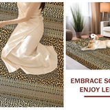 Ultra Soft Area Rug, Non Slip, Stain Resistant, Washable Area Rugs for Living Room, Bedroom, Rustic Earthy Cheetah Aesthetic(Brown)