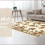 Ultra Soft Area Rug, Non Slip, Stain Resistant, Washable Area Rugs for Living Room, Bedroom, Soft Non-Slip Area Rug for Home Office Decor(Beige)