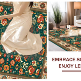 Charming Rustic Floral Tapestry(Green)