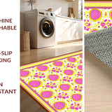 Ultra Soft Area Rug, Non Slip, Stain Resistant, Washable Area Rugs for Living Room, Bedroom, Bright Cheerful Holiday Aesthetic(Yellow)