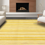 Ultra Soft Area Rug, Non Slip, Stain Resistant, Washable Area Rugs for Living Room, Bedroom, Rustic Handmade Cotton Weave(Yellow)