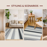 Contemporary Dual Tone Linear Design(Black)