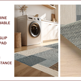 Ultra Soft Area Rug, Non Slip, Stain Resistant, Washable Area Rugs for Living Room, Bedroom, Non-Slip Boho Bedroom Rug for Minimal Living(Beige)