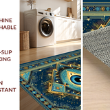 Contemporary Colorful Medallion Style(Blue)