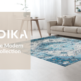 Chic Monochrome Tiled Design(Blue)