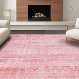 Ultra Soft Area Rug, Non Slip, Stain Resistant, Washable Area Rugs for Living Room, Bedroom, Sweet Bowknot Accent Rug, Pink Bathroom Decor, Preppy Bow Design Accent Carpet(Pink)