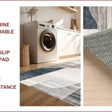 Ultra Soft Area Rug, Non Slip, Stain Resistant, Washable Area Rugs for Living Room, Bedroom, Rustic Neutral Geometric Motif(Beige)