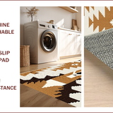 Ultra Soft Area Rug, Non Slip, Stain Resistant, Washable Area Rugs for Living Room, Bedroom, Antelope Print Camel Gray Living Room Rug(Beige)