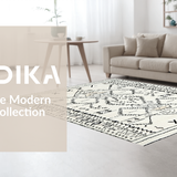 Tribal Ethnic Diamond Motif(Beige)