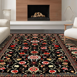 Vintage Floral Elegance in Black(Black)