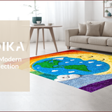Ultra Soft Area Rug, Non Slip, Stain Resistant, Washable Area Rugs for Living Room, Bedroom, Shaggy High Pile(Yellow)
