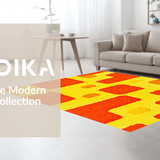 Ultra Soft Area Rug, Non Slip, Stain Resistant, Washable Area Rugs for Living Room, Bedroom, Cozy Soft Textured Youthful Vibe(Yellow)