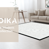 Ultra Soft Area Rug, Non Slip, Stain Resistant, Washable Area Rugs for Living Room, Bedroom, Artistic Interactive Study Surface(Gray)