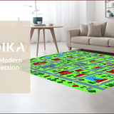 Playful Cityscape Road Design(Green)