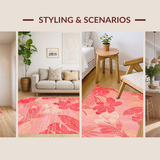 Coastal Coral Geometric Harmony(Red)