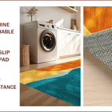 Ultra Soft Area Rug, Non Slip, Stain Resistant, Washable Area Rugs for Living Room, Bedroom, Modern Multi-Color Entryway Versatile Non-Shedding Rug(Blue)