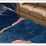 Elegant Textured Geometric Motif(Blue)