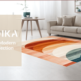 Ultra Soft Area Rug, Non Slip, Stain Resistant, Washable Area Rugs for Living Room, Bedroom, Rustic Earthy Tufted Aesthetic(Beige)