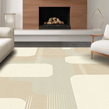 Artful Meandering Lines Tranquil Vibe(Beige)