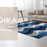 Chic Minimalist Fluid Line Composition(Blue)