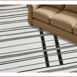 Chic Earthy Striped Motif(Black)