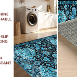 Contemporary Distressed Floral Harmony(Black)