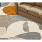 Ultra Soft Area Rug, Non Slip, Stain Resistant, Washable Area Rugs for Living Room, Bedroom, Abstract Modern Low Pile(Gray)