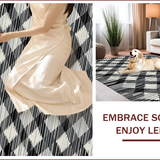 Vibrant Abstract Tiled Texture(Black)