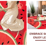 Fresh Greenery Accented Tapestry(Red)