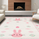 Cozy Colorful Egg and Bunny Theme(White)
