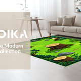 Joyful Cartoonish Scene(Green)