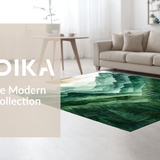 Earthy Watercolor Mountain Landscape(Green)