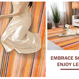 Ultra Soft Area Rug, Non Slip, Stain Resistant, Washable Area Rugs for Living Room, Bedroom, Vintage Abstract Patterned Delight(Orange)
