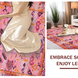 Dynamic Floral Whirlwind Motif(Pink)