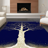 Chic Minimalist Tree Graphics(Blue)